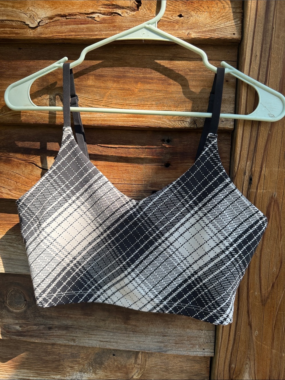 Athleta crop top built in bra